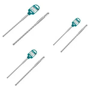 Set De 3 Brocas Para Rotomartillo Sds Plus 06, 08 Y 12 Mm
