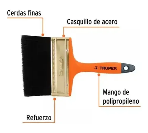 Brocha Mango Plastico 5 Pulgadas Truper Brt-5 - Imagen 2