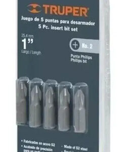 Juego De Puntas Phillips Para Desarmador  De 1p  5pcs Truper