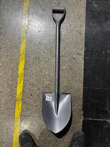 Pala Punta De Huevo Mango Metálico Gris - Imagen 3