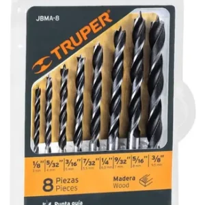 Juego De Brocas Para Madera Marca Truper ,  8 Piezas