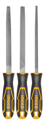 Set Limas Ingco Industrial Para Metal 3 Piezas 200mm/8