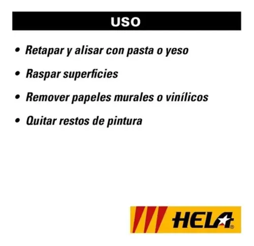 Espátula Marca Hela Lisa, Ancho 140 Mm Grande - Imagen 3