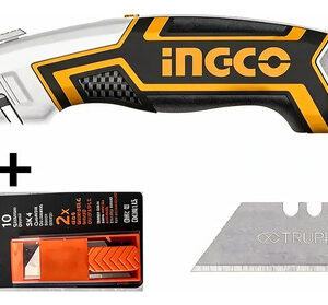 Cuchillo Cartonero Ingco Con 5  Repuestos +  10 Rep. Truper