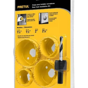 Sierra Copa 5 Piezas Para Instalar Cerraduras Pretul Kit-5p