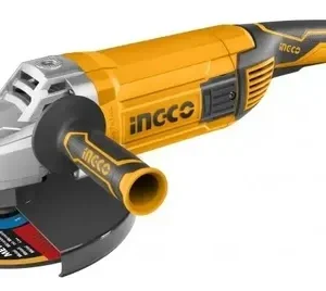 Esmeril Angular Ingco Industrial Ag24008 De 55 Hz Amarillo 2.4 Kw + Accesorio