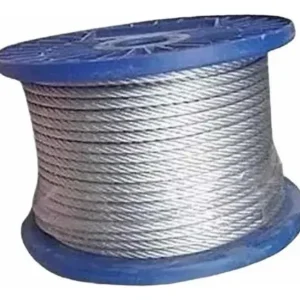 Piola Cable De Acero 6 Mm,  Rollo  De 100 M