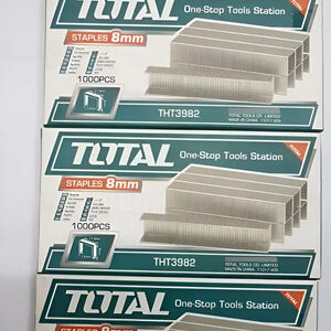 3000 Grapas 8 Mm Marca Total, 1,2 Mm Grosor. 11.3 Mm Ancho. Turquesa