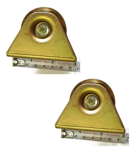 2 Ruedas Para Portón De 5 Cms. De Diámetro, Con Base - Imagen 2