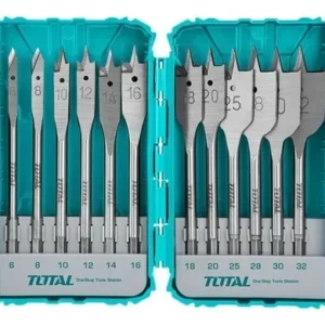 Set 12 Brocas Planas Madera Total Tacsdl1201 6-32mm