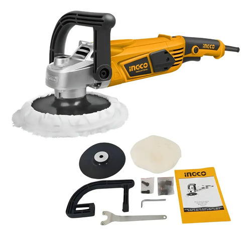 Lustra Pulidora Industrial 7'' 180mm 1400w Naranja Claro - Imagen 4