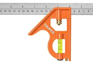 Escuadra De Combinación Truper  Naranja Claro