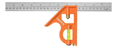 Escuadra De Combinación Truper Naranja Claro