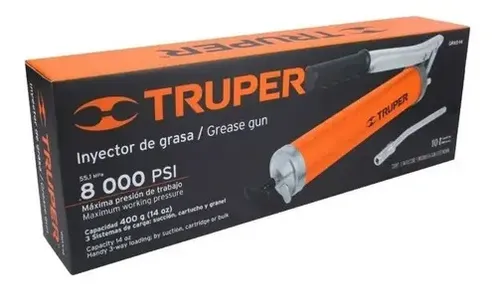 Grasera Truper Inyector De Grasa 400 G. Gras-14 8000 Psi - Imagen 2