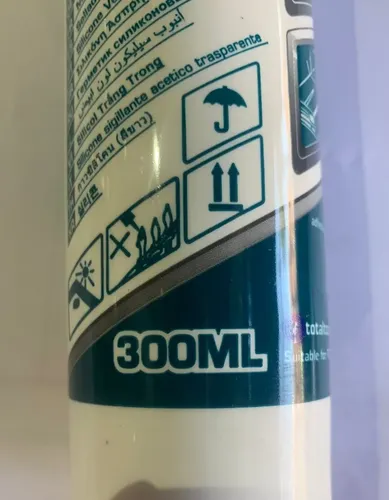Sellador De Silicona Acética Blanca 300 Ml Marca Total - Imagen 5