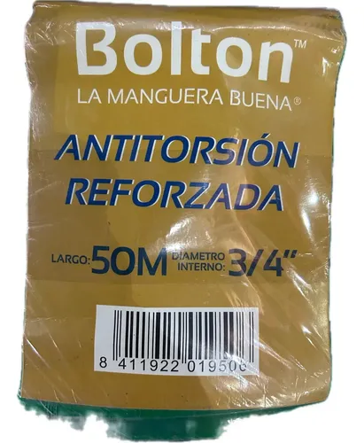Manguera Reforzada Anti-torsión 3/4- 50mt Bolton Verde Claro - Imagen 6