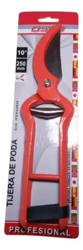 Tijera De Podar 10 Pulgadas Marca Oslo Naranja Oscuro - Imagen 2
