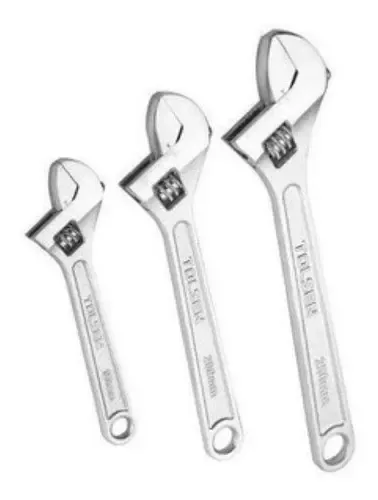 Llave Francesa Ajustable Set 3pcs 6 - 8 - 10 Ingco - Imagen 2