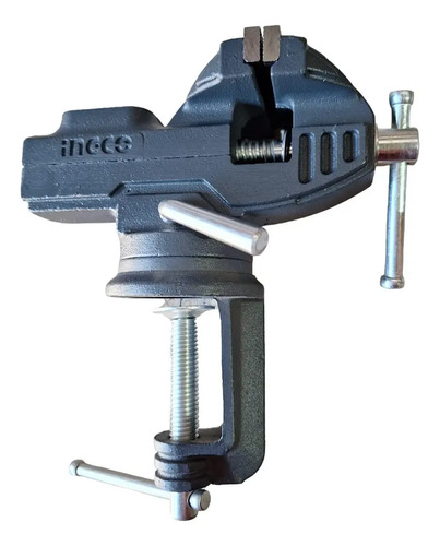 Tornillo Mecanico Ingco 60 Mm Base Giratoria # Hbv082 Gris Oscuro - Imagen 2
