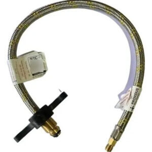 Manguera Flexible Para Cilindros De 45 Kilos, Certificado Color Plateado