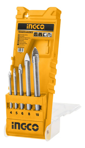 Set De Broca Para Vidrio 5 Pcs Ingco