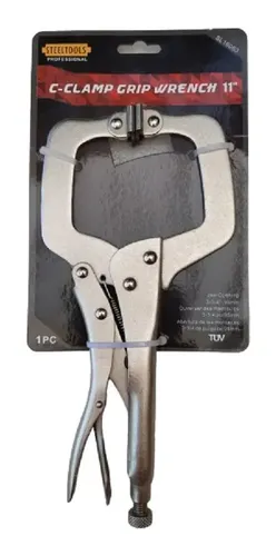 Alicate Caiman 11 Pulgadas Steeltools Plateado Mango Ergonómico