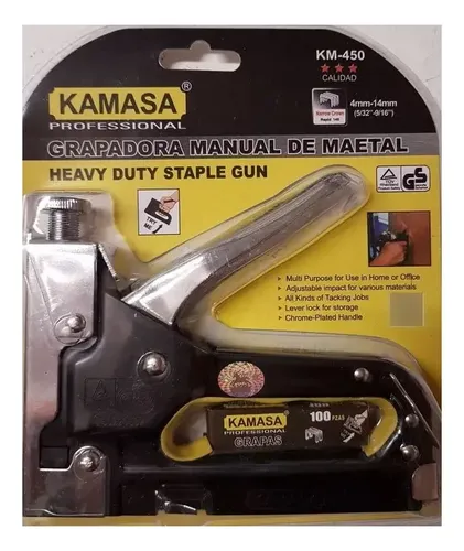 Grapadora Kamasa Con 2000 Grapas - Imagen 2