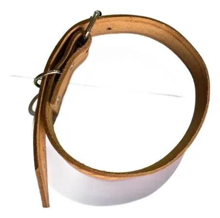 Collar Para Perro En Suela , Perros Medianos Beige Pájaro M - Imagen 2