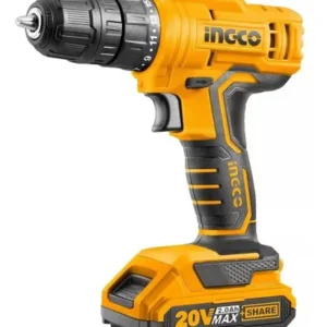 Taladro Atornillador Inalámbrico De 10mm Ingco Cdli20011 + 1 Batería De 1.5ah + Accesorio Con Caja De Cartón 50hz/60hz Naranja 50 Hz/60 Hz