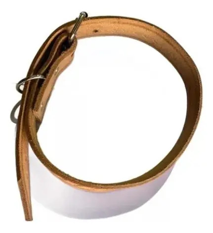 Collar Para Perro En Suela , Perros Medianos Beige Pájaro M