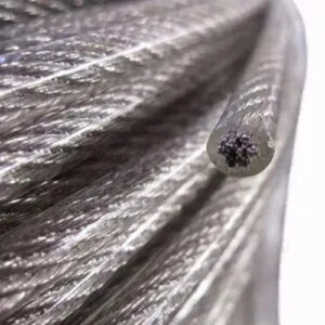 Piola O Cable De Acero 2 A 3 Mm Forrado Pvc Rollo 100 Mts