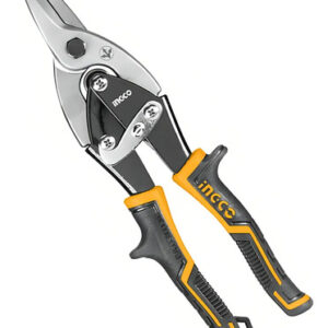 Tijera Hojalatera 10 Corte Recto Marca Ingco Htsn0110s Color Amarillo
