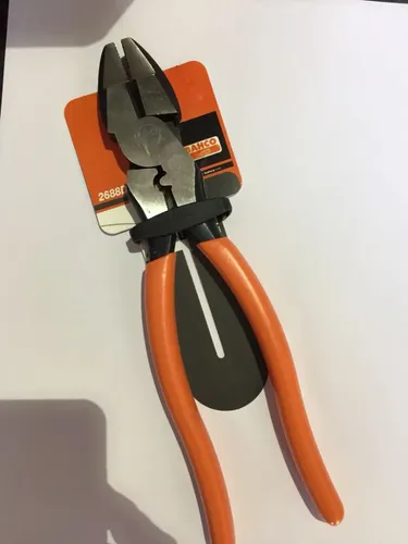 Alicate Universal Electricista Marca Bahco + Funda Cuero - Imagen 2