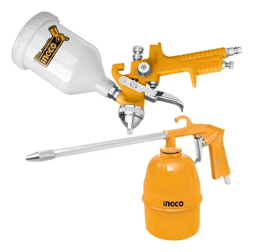 Kit Set Pistolas Neumáticas Para Compresor 5 Piezas Ingco - Imagen 3