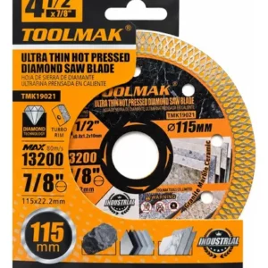 Disco De Sierra Diamante Ultra Delgado Para Cerámica 115mm Naranja