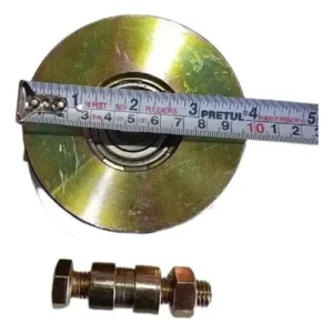 2 Ruedas De Porton De 10 Cms. Con Pernos