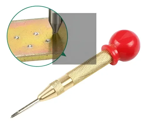 Punzón Punto Centro Automático Trabajos Pesados Ergonómico 13 Cm