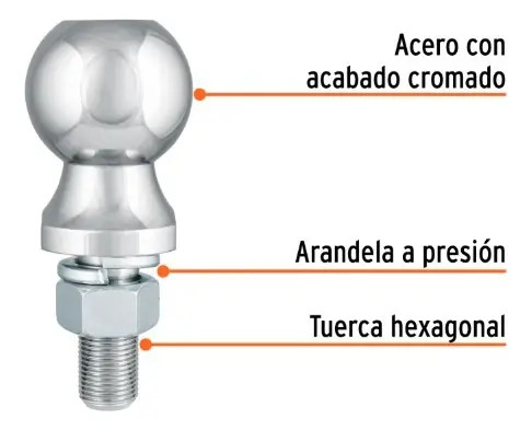 Bola De Arrastre Para 3500 Lbs Truper Bola-35 Plateado - Imagen 3