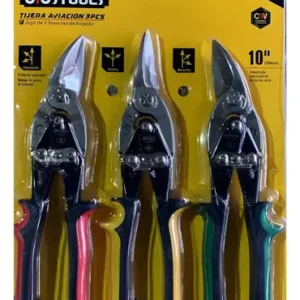 Tijeras Uyustools  Set 3 Cortes Izquierda/derecha/recta Verde-amarillo-rojo