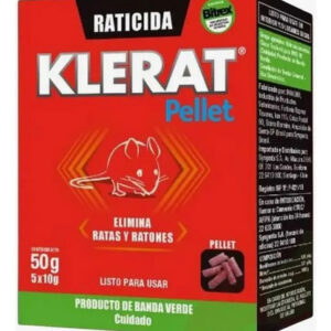 Raticida En Pellets 50grs Klerat
