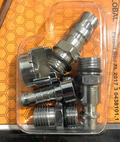 Pistola Para Inflar , Calibrar Neumático + Manómetro Ingco Amarillo - Imagen 3