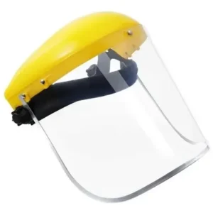 Protector Facial Ajustable Policarbonato Transparente Transparente Y Amarillo