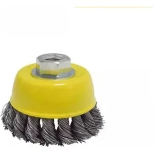 Escobilla Copa Twisted 4 Pulgadas Uyustools Amarillo