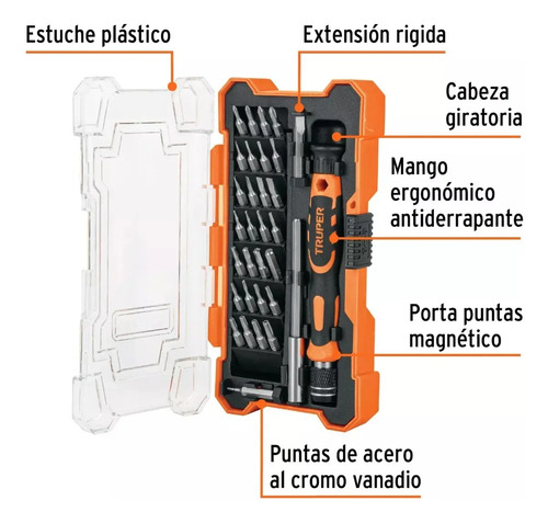 Juego Destornilladores Precisión Truper 32 Piezas Joy-32 - Imagen 4