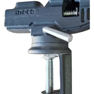 Tornillo Mecanico Ingco 60 Mm Base Giratoria # Hbv082 Gris Oscuro