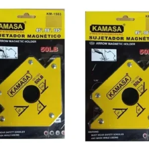 2 Escuadras Magnéticas Soldar  50 Libras + Escuadra Rápida