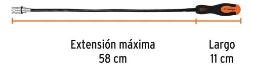 Imán Mecánico Flexible Con Luz Led Truper Profesional - Imagen 3