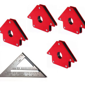 Escuadra Magnética 50 Lbs. Set 4 Unidades + Escuadra Rápida