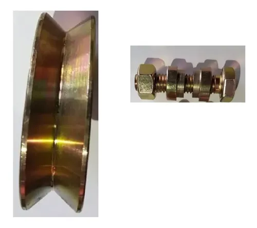 2 Ruedas De Porton De 10 Cms. Con Pernos - Imagen 2