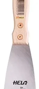 Espátula Hela Ancho 60mm Acero Mango Madera Chica Cocina Madera Clara